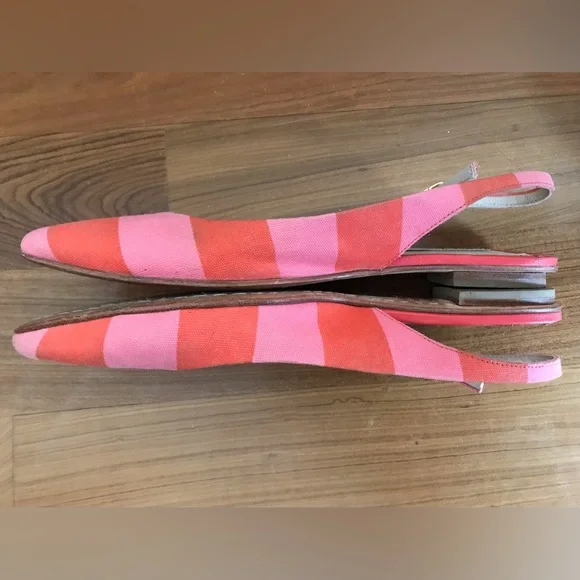 Boden Pink and Orange Flats - Picture 7 of 10